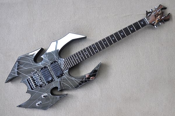 factory custom unusual shape electric guitar mirror chrome hardware hh pickups rosewood fretboard offer customized
factory custom unusual shape electric guitar mirror chrome hardware hh pickups rosewood fretboard offer customized