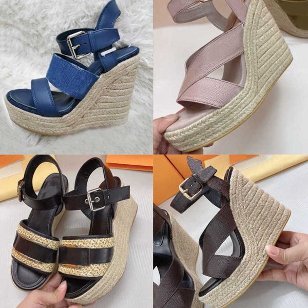 women straw shoes wedge sandals open toe gold color wedge shoes fashion buckle sandal straw bottom pumps lady calfskin shoe laces-up sandal, Black
women straw shoes wedge sandals open toe gold color wedge shoes fashion buckle sandal straw bottom pumps lady calfskin shoe laces-up sandal, Black