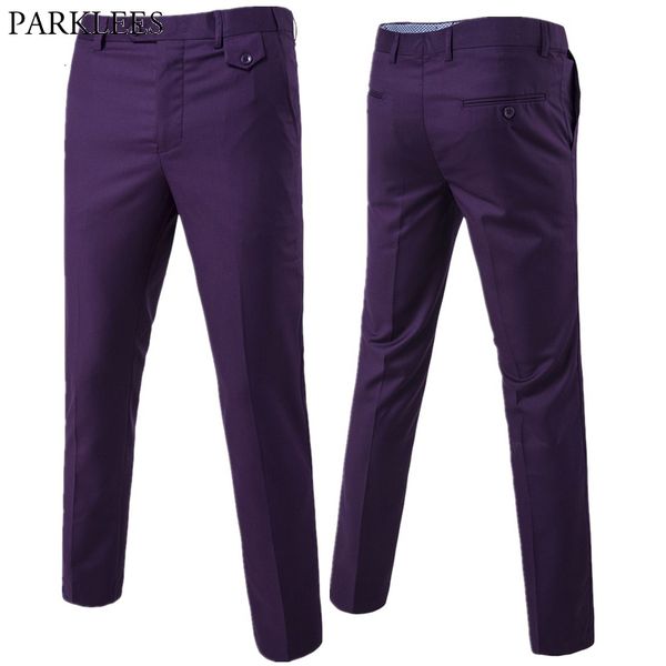 men s pants purple slim fit straight dress men brand formal office flat front trousers mens business wedding suit male 230313, Black
men s pants purple slim fit straight dress men brand formal office flat front trousers mens business wedding suit male 230313, Black