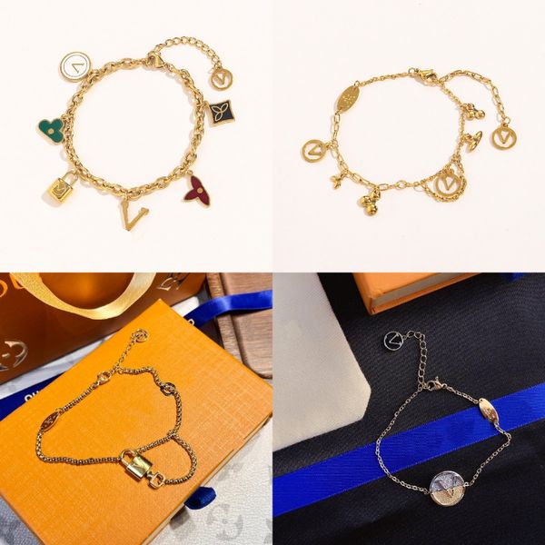 designer lvity bracelets chain luxury bracelet gold plated fashion trendy pulsera lock flower letter pendant diamond cjeweler love charms, Black
designer lvity bracelets chain luxury bracelet gold plated fashion trendy pulsera lock flower letter pendant diamond cjeweler love charms, Black