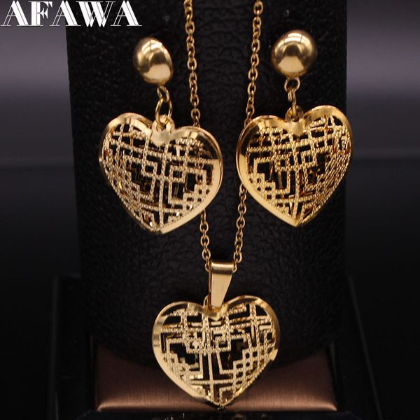 wedding jewelry sets 2023 fashion heart stainless steel jewelry set for women hollow small gold color earring necklace sets set de joyas s13, Slivery;golden
wedding jewelry sets 2023 fashion heart stainless steel jewelry set for women hollow small gold color earring necklace sets set de joyas s13, Slivery;golden