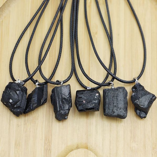 natural stone irregular black rough tourmaline pendants healing crystal repair raw ore cylinder necklaces men women jewellry, Silver
natural stone irregular black rough tourmaline pendants healing crystal repair raw ore cylinder necklaces men women jewellry, Silver