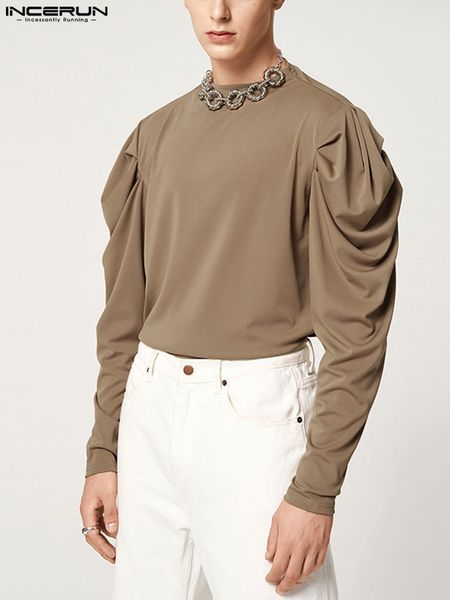 men s t shirts incerun 2023 men casual t shirts solid color o neck streetwear puff long sleeve tee autumn fashion leisure camisetas s 5xl 2, White;black
men s t shirts incerun 2023 men casual t shirts solid color o neck streetwear puff long sleeve tee autumn fashion leisure camisetas s 5xl 2, White;black
