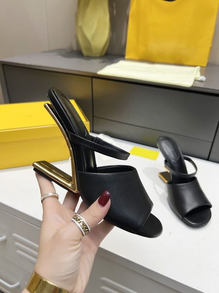 casual shoes elegant fashion first leather sandals fshaped high heeled open toe goldcolored metal lady slingback party wedding, Black
casual shoes elegant fashion first leather sandals fshaped high heeled open toe goldcolored metal lady slingback party wedding, Black