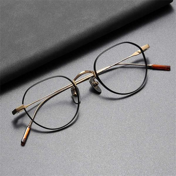 sunglasses 2023 new pure titanium hand-made 80803 irregular eyeglass frame art can be equipped with short-sighted anti blue light glasses, White;black
sunglasses 2023 new pure titanium hand-made 80803 irregular eyeglass frame art can be equipped with short-sighted anti blue light glasses, White;black