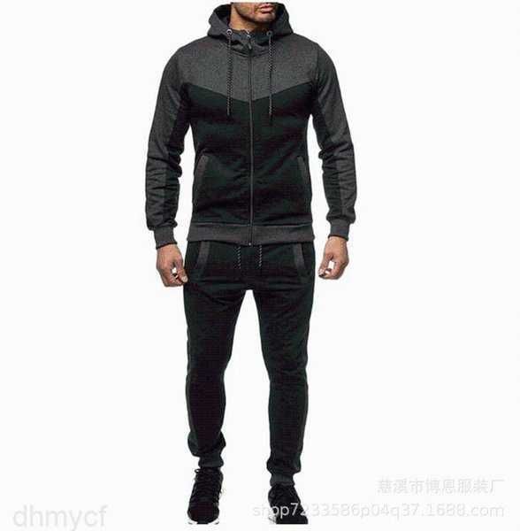 mens hooded tracksuits suits and color matching casual sports suit cardigan set fall winter 2021 men sweatshirt clothing 027r, Gray
mens hooded tracksuits suits and color matching casual sports suit cardigan set fall winter 2021 men sweatshirt clothing 027r, Gray