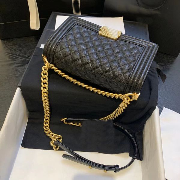 25cm high-quality women shoulder bags designer fashion black gold silver chain totes handbags classic luxury crossbody bag glossy genuine le
25cm high-quality women shoulder bags designer fashion black gold silver chain totes handbags classic luxury crossbody bag glossy genuine le