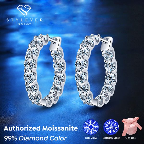 stud stylever 26ct d color diamond earrings 925 sterling sliver wedding huggie hoop earring for women jewelry 230313, Golden;silver
stud stylever 26ct d color diamond earrings 925 sterling sliver wedding huggie hoop earring for women jewelry 230313, Golden;silver