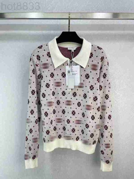 women's sweaters designer 2023 new spring summer milan runway lapel neck long sleeve high end jacquard pullover xvja, White;black
women's sweaters designer 2023 new spring summer milan runway lapel neck long sleeve high end jacquard pullover xvja, White;black