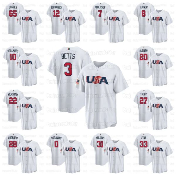 custom 3 mookie betts team usa 2023 world baseball classicjersey wbc pete alonso 8 trea turner mike trout j. t. realmuto clayton kershaw and, Blue;black
custom 3 mookie betts team usa 2023 world baseball classicjersey wbc pete alonso 8 trea turner mike trout j. t. realmuto clayton kershaw and, Blue;black