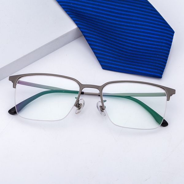 men's business exquisite glasses ultra-light pure titanium prescription mirror high-end personality thin frame big face can match multi, Silver
men's business exquisite glasses ultra-light pure titanium prescription mirror high-end personality thin frame big face can match multi, Silver