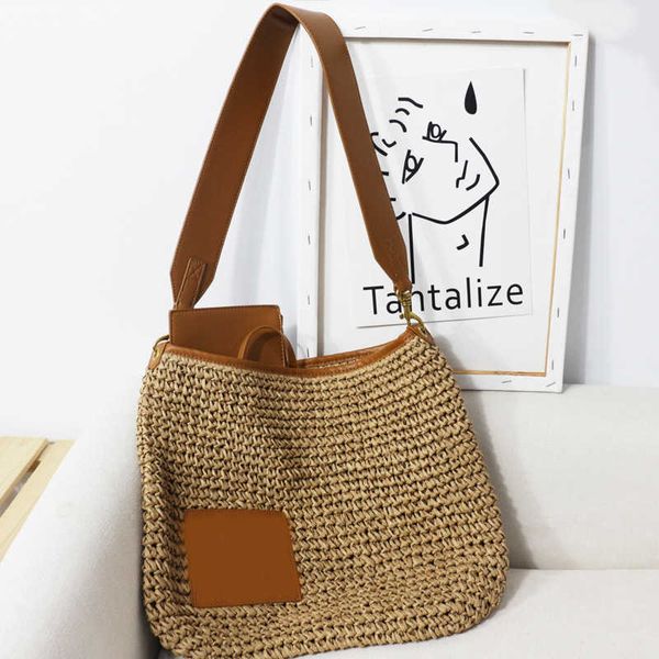 summer new 2022 high-capacity straw woven bag one shoulder split leather holiday portable women's bag pastoral woven bag 230313
summer new 2022 high-capacity straw woven bag one shoulder split leather holiday portable women's bag pastoral woven bag 230313