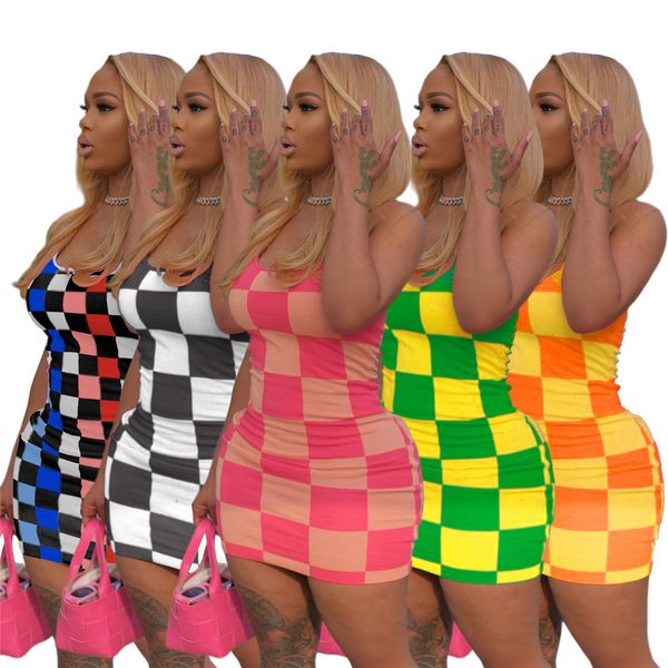 2023 women plaid dresses fashion clothing sleeveless casual slip dresses summer clothes dhl 9459, Black;gray
2023 women plaid dresses fashion clothing sleeveless casual slip dresses summer clothes dhl 9459, Black;gray
