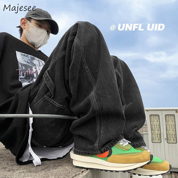 men's jeans jeans men spring simple loose casual fashion denim oversize pockets all-match harajuku students streetwear retro trousers, Blue
men's jeans jeans men spring simple loose casual fashion denim oversize pockets all-match harajuku students streetwear retro trousers, Blue