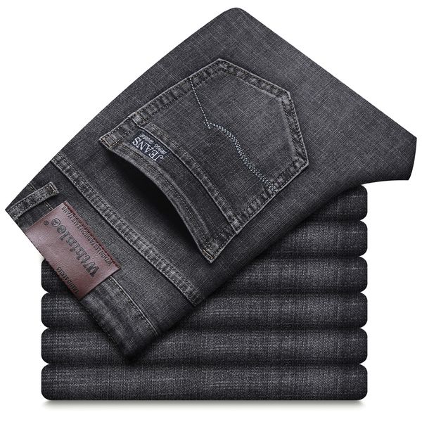 men's jeans classic advanced stretch black gray blue jeans style business fashion denim slim fit jean trousers male brand pants 230313
men's jeans classic advanced stretch black gray blue jeans style business fashion denim slim fit jean trousers male brand pants 230313
