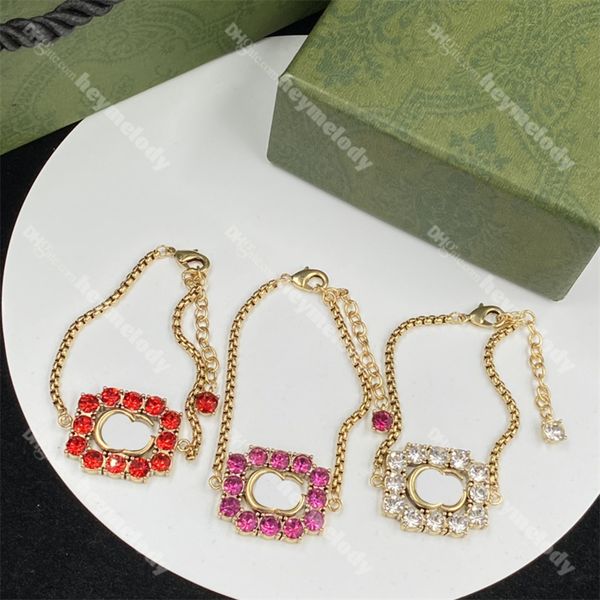 trendy diamond charm bracelets red pink crystal bracelet designer cuba link bracelet with box birthday gift anniversary, Golden;silver
trendy diamond charm bracelets red pink crystal bracelet designer cuba link bracelet with box birthday gift anniversary, Golden;silver