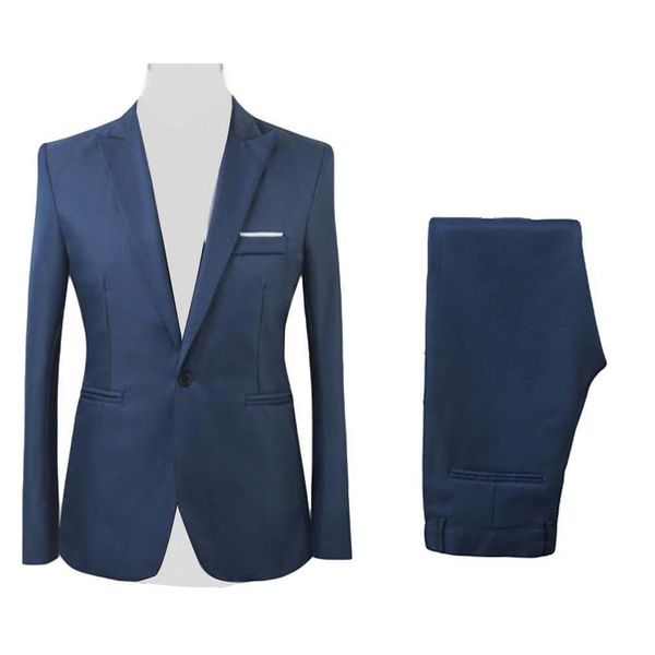 men's suits blazers 2pcs/set suit men formal business party solid color long sleeve blazer suit pants wedding wear men blazer costume h, White;black
men's suits blazers 2pcs/set suit men formal business party solid color long sleeve blazer suit pants wedding wear men blazer costume h, White;black