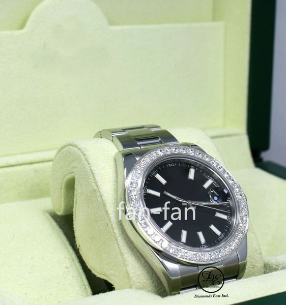new factory 41mm cal.3235 datejust ii 116300 3.25 ct diamonds bezel black dial steel box/papers mint, Slivery;brown
new factory 41mm cal.3235 datejust ii 116300 3.25 ct diamonds bezel black dial steel box/papers mint, Slivery;brown