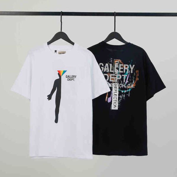 t shirts dept mens designer galleryes casual 2022 rainbow print round neck short sleeve trendy hip pop high street oversize shirts, White;black
t shirts dept mens designer galleryes casual 2022 rainbow print round neck short sleeve trendy hip pop high street oversize shirts, White;black