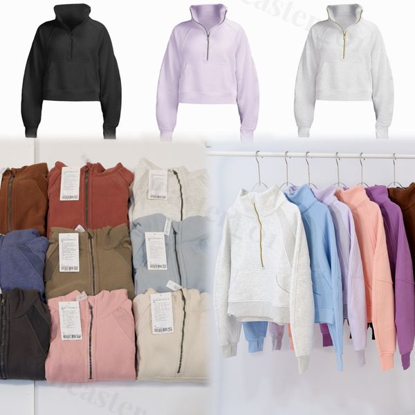 autumn and winter yoga hoodie scuba womens plus velvet thickening jackets hoodys sports half zipper terry designer sweater cing loose short, Black
autumn and winter yoga hoodie scuba womens plus velvet thickening jackets hoodys sports half zipper terry designer sweater cing loose short, Black