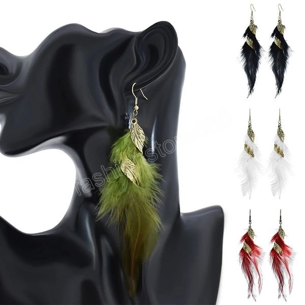 feather dangle earrings for women bohemian vintage leaf feather long tassel dangling earring party jewelry wedding pendiente mujer, Silver
feather dangle earrings for women bohemian vintage leaf feather long tassel dangling earring party jewelry wedding pendiente mujer, Silver