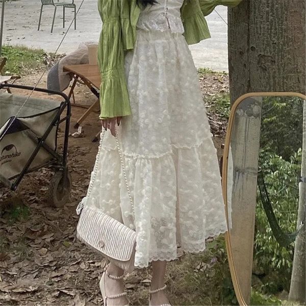skirts sweet japanese simple high waist long skirt women beige 3d lace flowers midi skirt female vintage kawaii ruffled pleated skirt 230313, Black
skirts sweet japanese simple high waist long skirt women beige 3d lace flowers midi skirt female vintage kawaii ruffled pleated skirt 230313, Black
