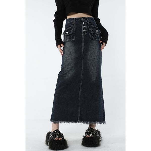 skirts women blue denim half body skirt gradient high waist casual korean fashion mid length bottoms baggy vintage female long skirt 230313, Black
skirts women blue denim half body skirt gradient high waist casual korean fashion mid length bottoms baggy vintage female long skirt 230313, Black