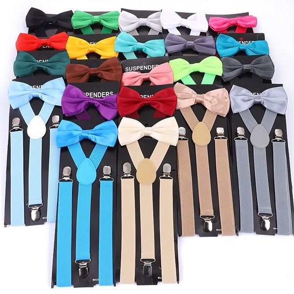 personalized suspender with bowtie fashion men bow tie set women braces girls adjustable suspenders wedding ties accessories, Black;white
personalized suspender with bowtie fashion men bow tie set women braces girls adjustable suspenders wedding ties accessories, Black;white