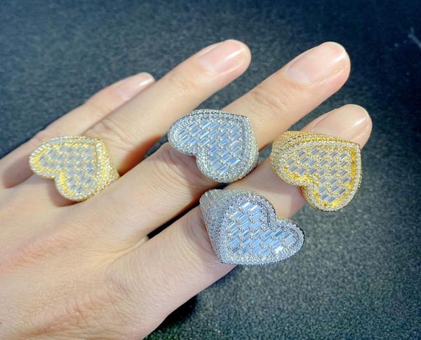 wide band heart shaped ring full paved white baguette cz iced out bling square cubic zircon fashion lover jewelry for women men7892965, Silver
wide band heart shaped ring full paved white baguette cz iced out bling square cubic zircon fashion lover jewelry for women men7892965, Silver