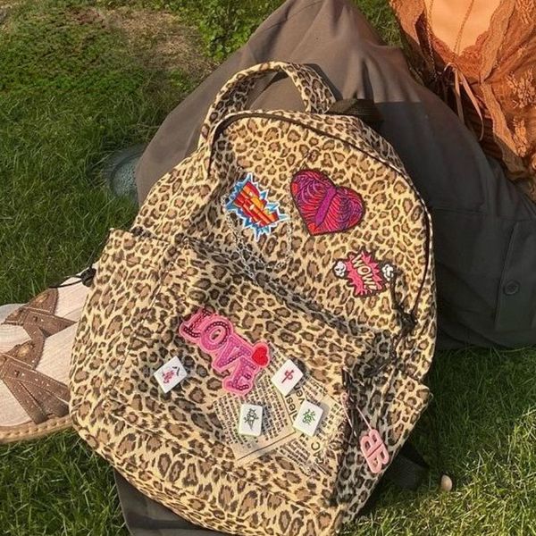 school bags fashion trend backpack for y2k girl retro leopard womenm large capacity bag students original korean style 230313
school bags fashion trend backpack for y2k girl retro leopard womenm large capacity bag students original korean style 230313