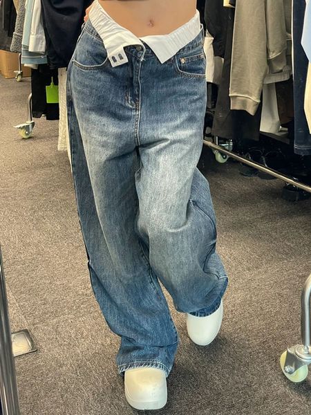 womens jeans y2k women streetwear vintage korean oversize casual high waist straight wide leg baggy denim trousers grunge alt clothes 230313, Blue
womens jeans y2k women streetwear vintage korean oversize casual high waist straight wide leg baggy denim trousers grunge alt clothes 230313, Blue