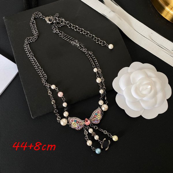 18k gold plated brass copper pendant necklace luxury women designer brand c-letter colorful rhinestone pearl necklaces choker chain wedding, Silver
18k gold plated brass copper pendant necklace luxury women designer brand c-letter colorful rhinestone pearl necklaces choker chain wedding, Silver