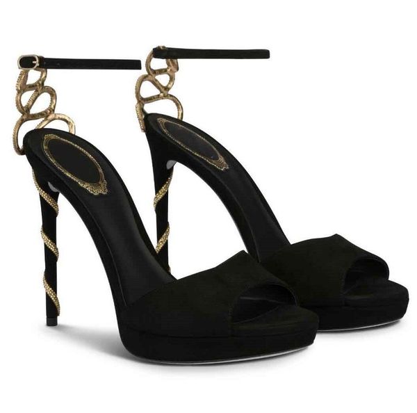 Summer Sexy Rene Sandals Shoes Women Gold Crystal Snake Wrapped Caovilla High Heels Wedding Party Dress Lady Walking EU35-43, 3_color
Summer Sexy Rene Sandals Shoes Women Gold Crystal Snake Wrapped Caovilla High Heels Wedding Party Dress Lady Walking EU35-43, 3_color