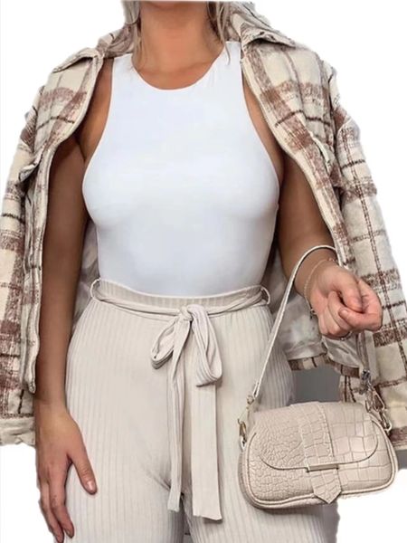 women's bodysuit clothes monochrome slim -skimmed jacket for the bottom tights women's tanks, White
women's bodysuit clothes monochrome slim -skimmed jacket for the bottom tights women's tanks, White