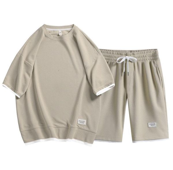men's t-shirts mens tracksuit 2 piece set summer solid sport hawaiian suit short sleeve t shirt and shorts casual fashion man clothing, White;black
men's t-shirts mens tracksuit 2 piece set summer solid sport hawaiian suit short sleeve t shirt and shorts casual fashion man clothing, White;black