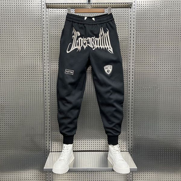 men s pants trendy brand letter embroidery casual pants men s leggings sweatpants all match elastic petite trousers ins craze 230313, Black
men s pants trendy brand letter embroidery casual pants men s leggings sweatpants all match elastic petite trousers ins craze 230313, Black
