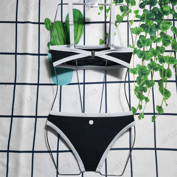 womens swimwear contrasting color bag edge casual two-piece swimsuit sleeveless halter match tummy control bathing suits designer bathing su, White;black
womens swimwear contrasting color bag edge casual two-piece swimsuit sleeveless halter match tummy control bathing suits designer bathing su, White;black