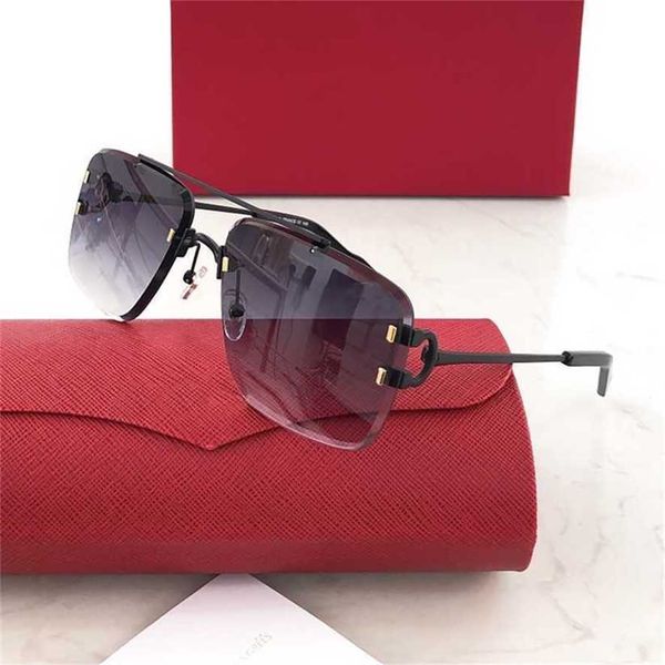 sunglasses 2023 new ins product personality frameless square female metal wind outdoor driving card ca male sunglasses matching box, White;black
sunglasses 2023 new ins product personality frameless square female metal wind outdoor driving card ca male sunglasses matching box, White;black