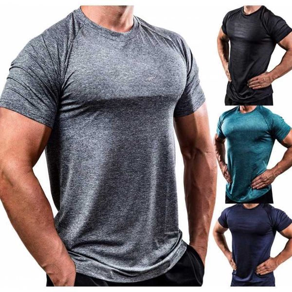 new 8-color fitness t-shirt mens fast dry breathable sports running training high elastic tights short sleeve sports coaching suit, White;black
new 8-color fitness t-shirt mens fast dry breathable sports running training high elastic tights short sleeve sports coaching suit, White;black