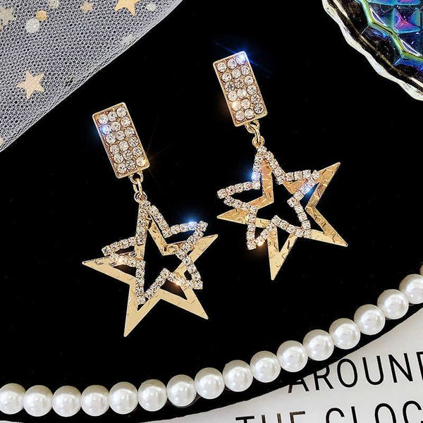 dangle chandelier needle star water drill earnail female temperament korean personality five star earrings can red g230313, Silver
dangle chandelier needle star water drill earnail female temperament korean personality five star earrings can red g230313, Silver