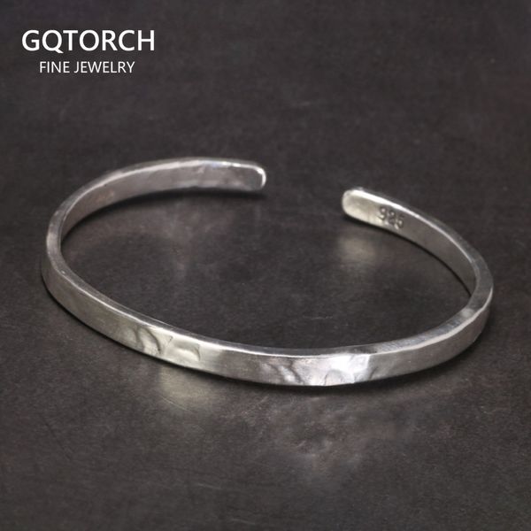 bangle real 925 sterling silver hammered cuff bangles for men and women handmade polished fine jewelry 230313, Black
bangle real 925 sterling silver hammered cuff bangles for men and women handmade polished fine jewelry 230313, Black