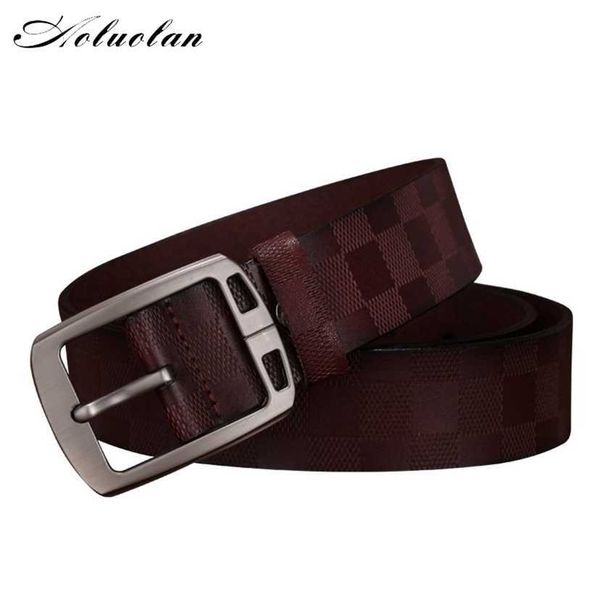 designer belts 2023 aoluolan men belt men's belts fashion plaid genuine leather strap classic buckle belts for men factory outlet, Silver
designer belts 2023 aoluolan men belt men's belts fashion plaid genuine leather strap classic buckle belts for men factory outlet, Silver