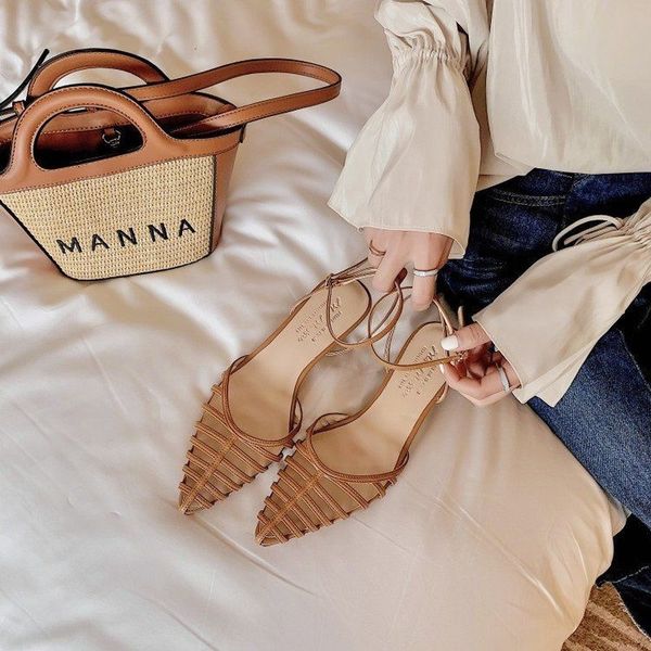 sandals pointed toe shoes woman heels fashion genuine leather high heels pumps summer party office lady women sandals 230313, Black
sandals pointed toe shoes woman heels fashion genuine leather high heels pumps summer party office lady women sandals 230313, Black