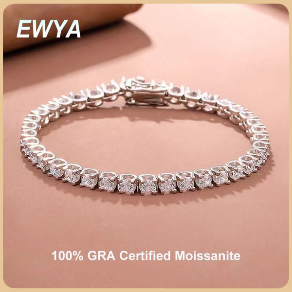 charm bracelets ewya luxury 02ct 35mm full tennis bracelet for women wedding party fine jewelry real 925 sterling silver 230313, Golden;silver
charm bracelets ewya luxury 02ct 35mm full tennis bracelet for women wedding party fine jewelry real 925 sterling silver 230313, Golden;silver