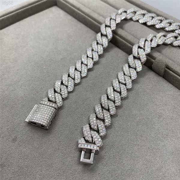 moissanite jewelry 14mm iced out hip hop jewelry necklace d color vvs moissanite diamond chain gold miami cuban link chain, Silver
moissanite jewelry 14mm iced out hip hop jewelry necklace d color vvs moissanite diamond chain gold miami cuban link chain, Silver