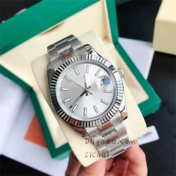 luxury watches automatic watch 36/41mm men's 904l all stainless steel designer mechanical wristwatch super bright waterproof sapphire g, Slivery;black
luxury watches automatic watch 36/41mm men's 904l all stainless steel designer mechanical wristwatch super bright waterproof sapphire g, Slivery;black