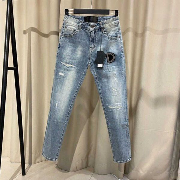 designer pants light wash embroidery jeans new fashion stretch slim fit denim trousers men straight slacks, Blue
designer pants light wash embroidery jeans new fashion stretch slim fit denim trousers men straight slacks, Blue