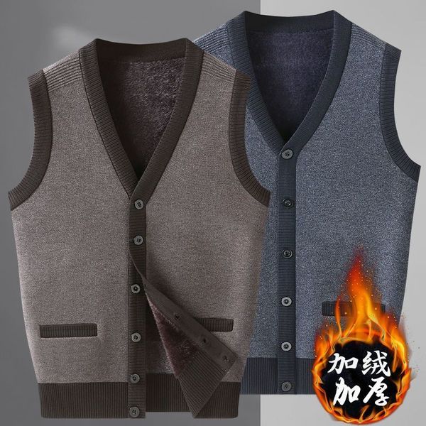 men s vests 2023 autumn fashion brand solid wool pullover sweater v neck knit vest sleeveless casual clothing q28 230313, Black;white
men s vests 2023 autumn fashion brand solid wool pullover sweater v neck knit vest sleeveless casual clothing q28 230313, Black;white