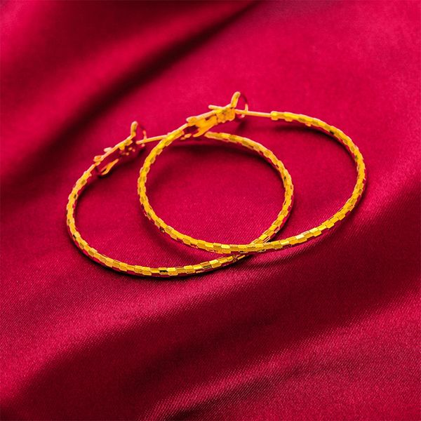 40mm hoop earrings simple style round circle 18k yellow gold filled classic women girl jewelry gift, Golden;silver
40mm hoop earrings simple style round circle 18k yellow gold filled classic women girl jewelry gift, Golden;silver