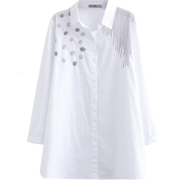 women's blouses shirts women's casual blouse of the autumn plus size in the long polka dot line embroidered shirt 230313, White
women's blouses shirts women's casual blouse of the autumn plus size in the long polka dot line embroidered shirt 230313, White